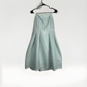 New York & Company Fit And Flare Strapless Eyelet Dress Mint Size 12